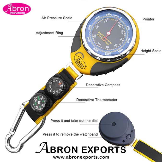 Altimeter Dial Barometer Compass wrist use  Meteorology